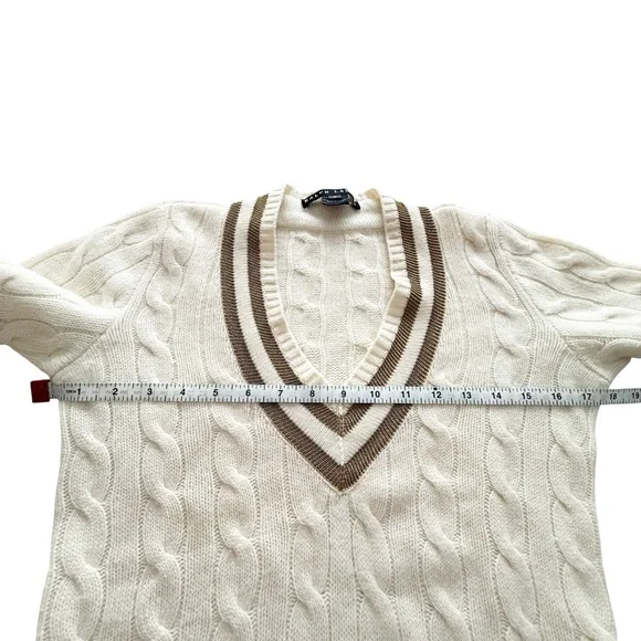 Ralph Lauren Black Label Cable Knit Cashmere Sweater - Picture 5 of 7